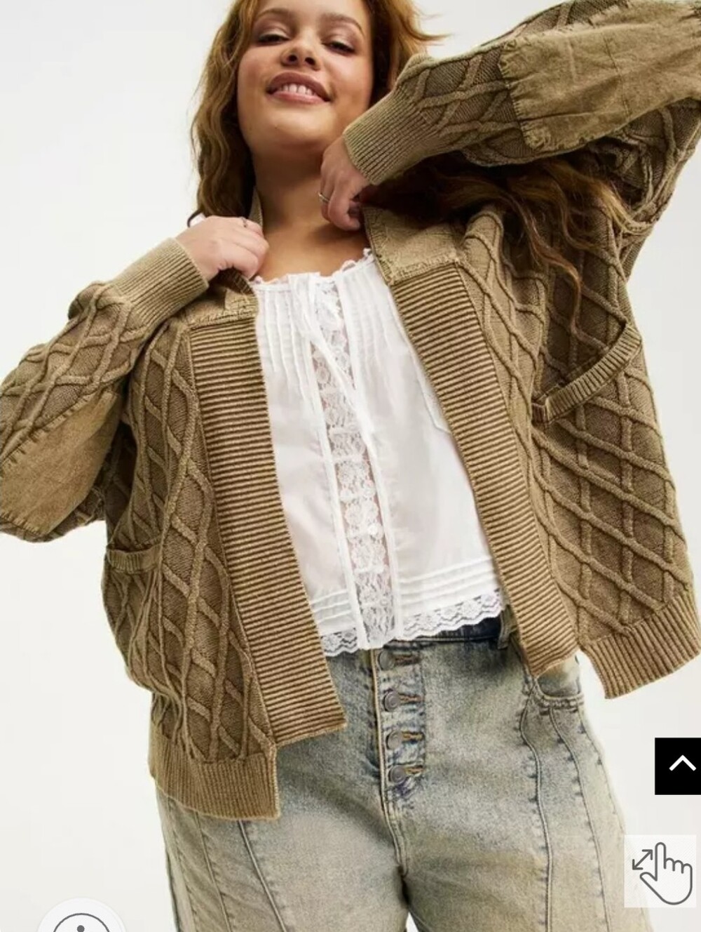Torrid Festi Drop Shoulder Cardigan Size 3